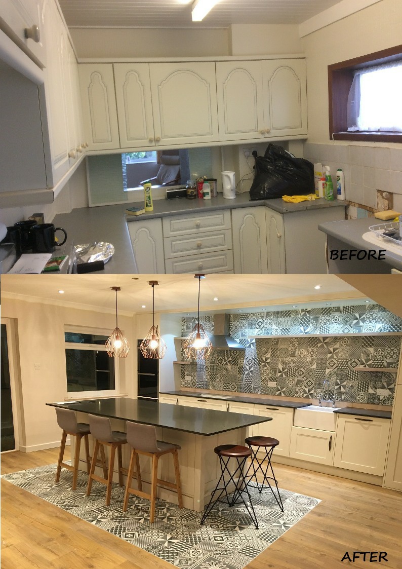 Brooker before and afeter montage kitchen